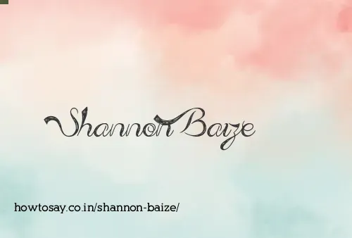 Shannon Baize