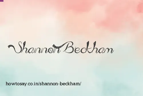 Shannon Beckham