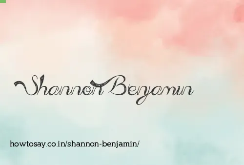 Shannon Benjamin