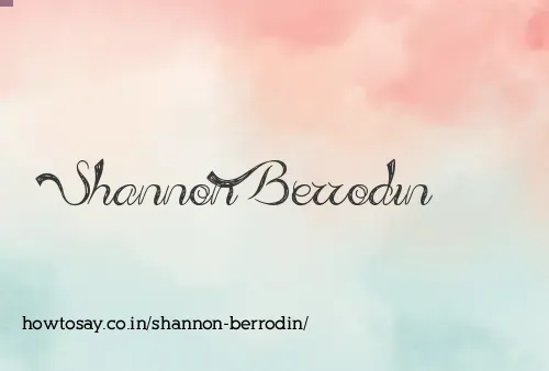 Shannon Berrodin
