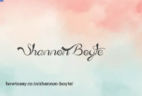Shannon Boyte