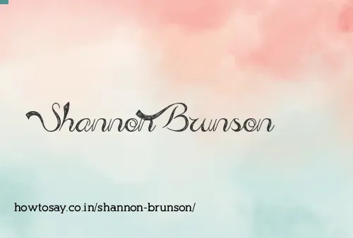 Shannon Brunson