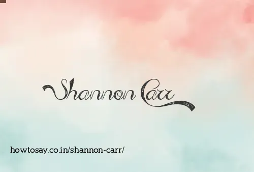 Shannon Carr