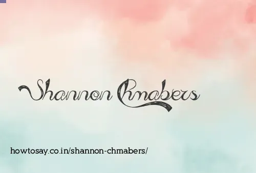 Shannon Chmabers