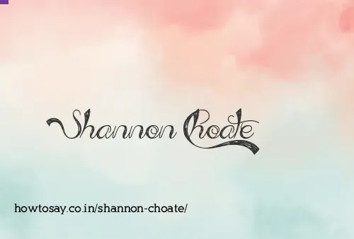 Shannon Choate