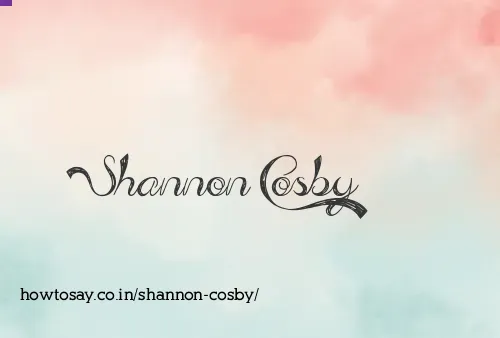 Shannon Cosby