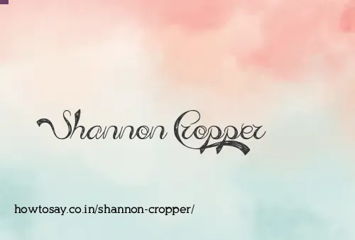 Shannon Cropper