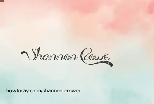 Shannon Crowe