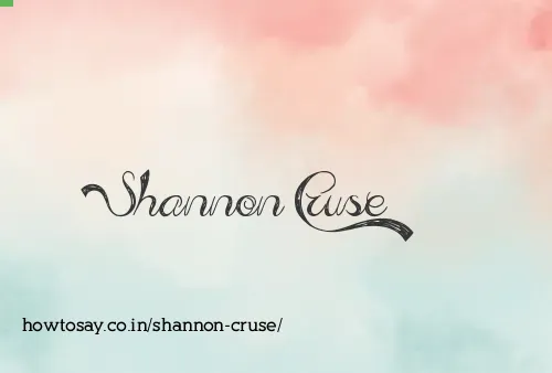 Shannon Cruse