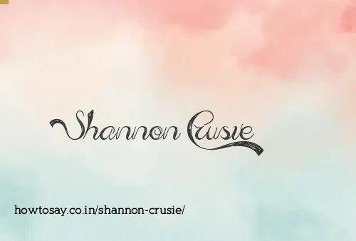 Shannon Crusie