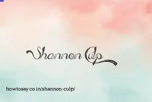 Shannon Culp
