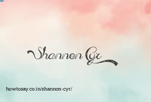 Shannon Cyr