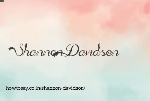 Shannon Davidson