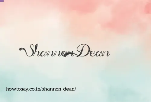 Shannon Dean