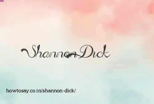Shannon Dick