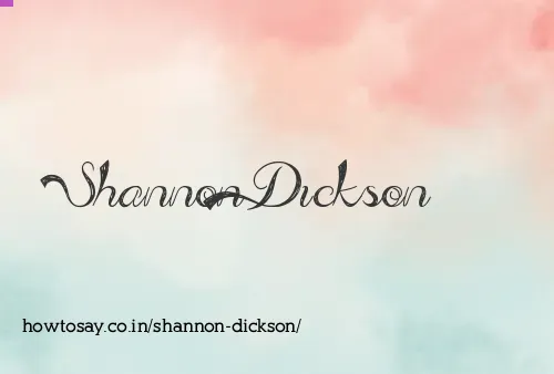 Shannon Dickson