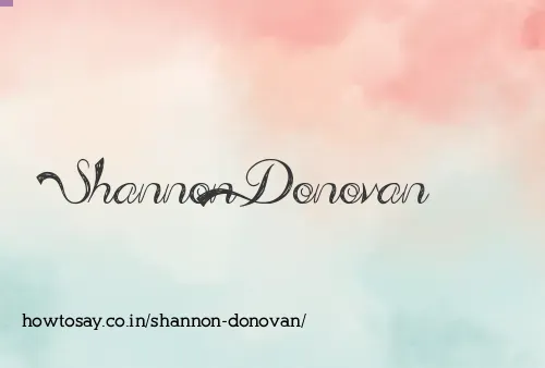 Shannon Donovan