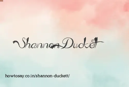 Shannon Duckett