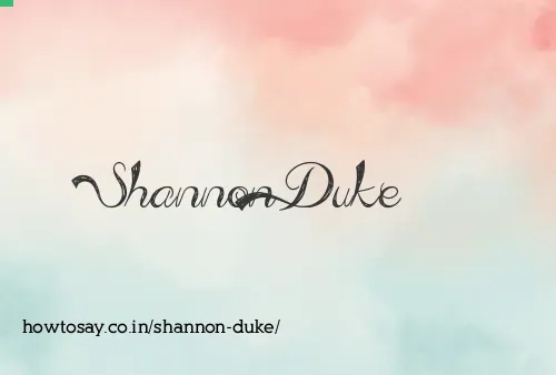 Shannon Duke