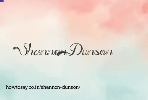 Shannon Dunson