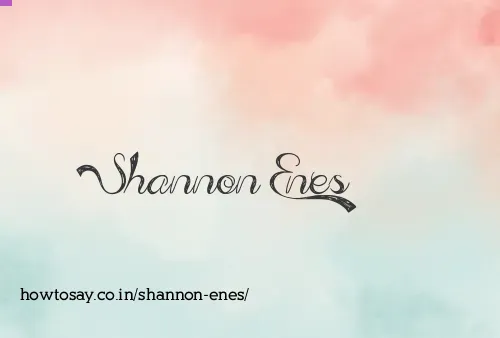 Shannon Enes