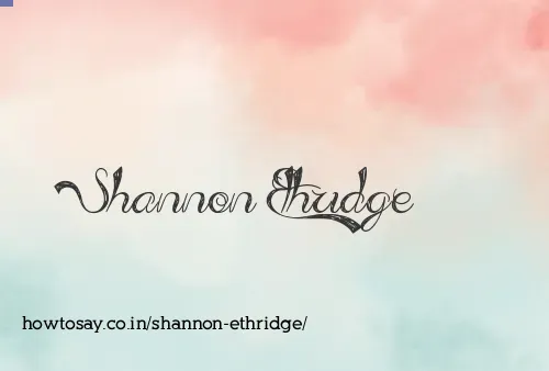 Shannon Ethridge