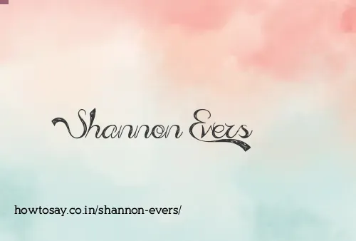 Shannon Evers