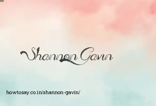 Shannon Gavin