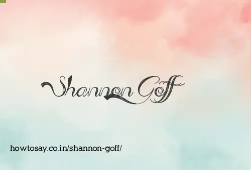 Shannon Goff