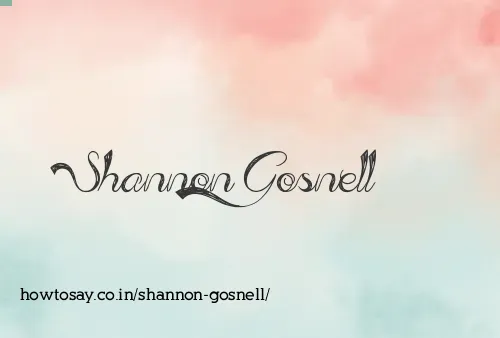 Shannon Gosnell