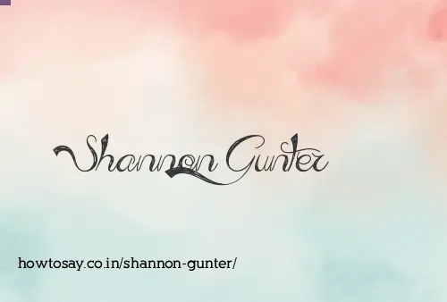 Shannon Gunter