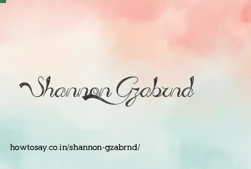 Shannon Gzabrnd