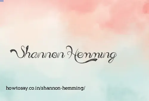 Shannon Hemming