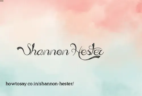 Shannon Hester