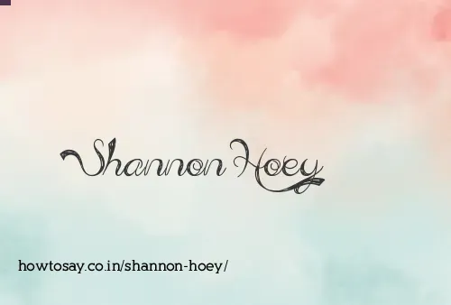 Shannon Hoey