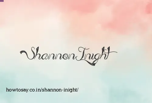 Shannon Inight