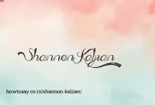 Shannon Kaljian