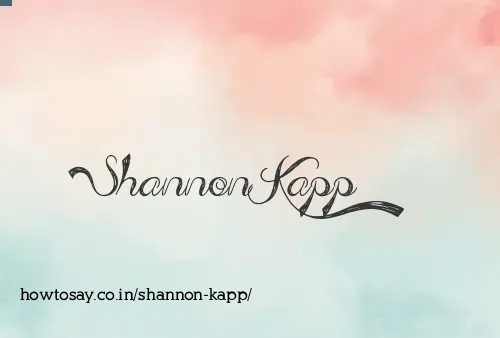 Shannon Kapp