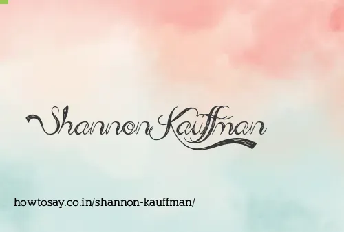 Shannon Kauffman