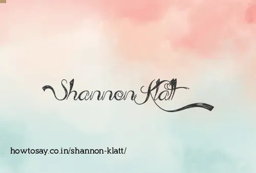 Shannon Klatt