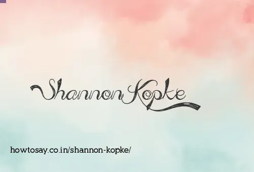 Shannon Kopke