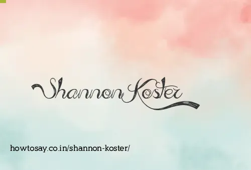 Shannon Koster
