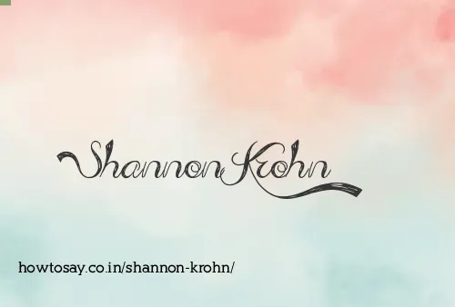 Shannon Krohn