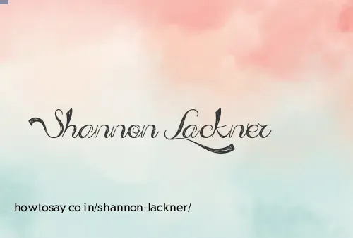 Shannon Lackner