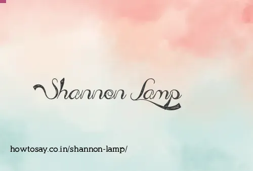 Shannon Lamp