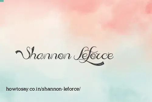 Shannon Leforce