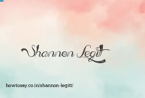 Shannon Legitt