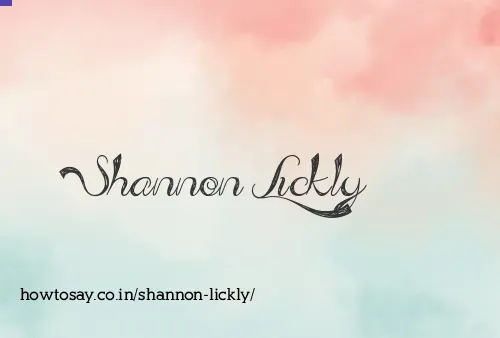Shannon Lickly
