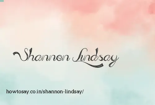 Shannon Lindsay