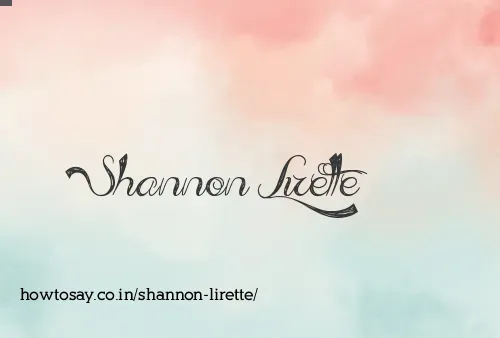 Shannon Lirette